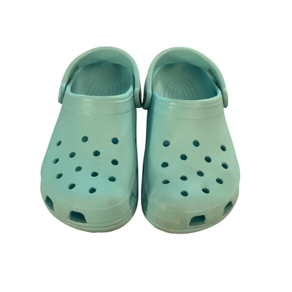 Crocs Light Blue Clogs Size 9  Slip-On Casual Shoes teal - Picture 5 of 9